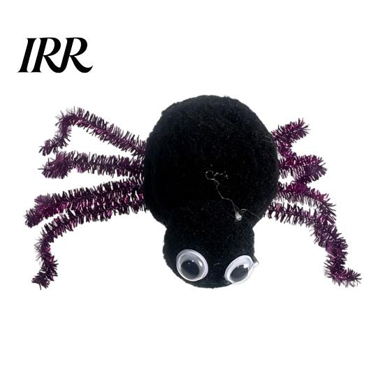 Non Slip Spider Hair Clips Halloween for Girls Women, Cute Furry Barrettes, Hairpin Kids Tinsel Fluffy Pom Accessory Parties Soft Plush Barrette