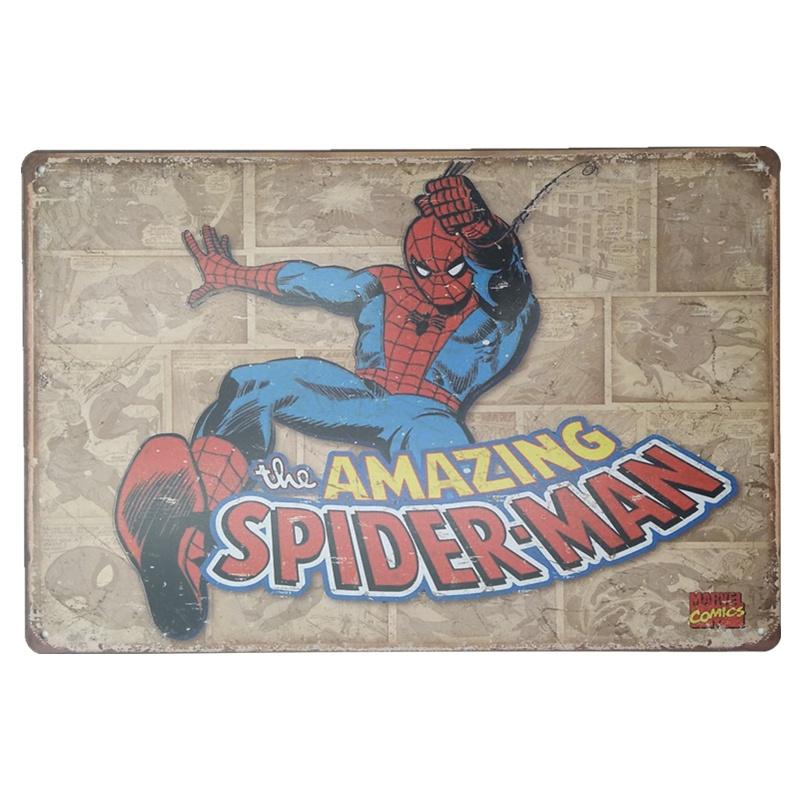 Premium Quality Creative Cartoon Superhero Tin Sign For Bar Pub Home Wall Decor