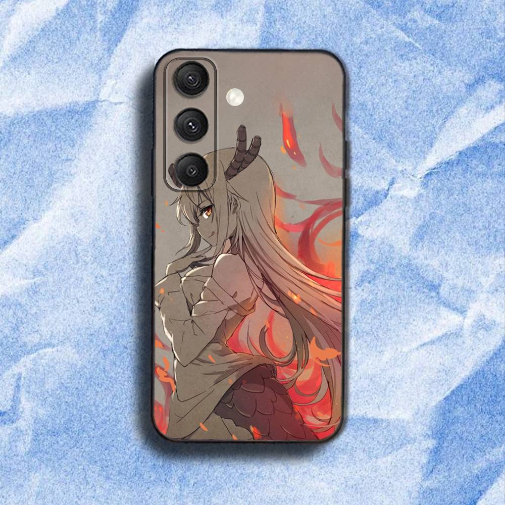 Miss Kobayashi D-Dragon Maid Phone Case For Samsung S 25,24,23,22,30,21,10,9,Ultra,Plus,Lite,FE,4,5G Black Soft Case