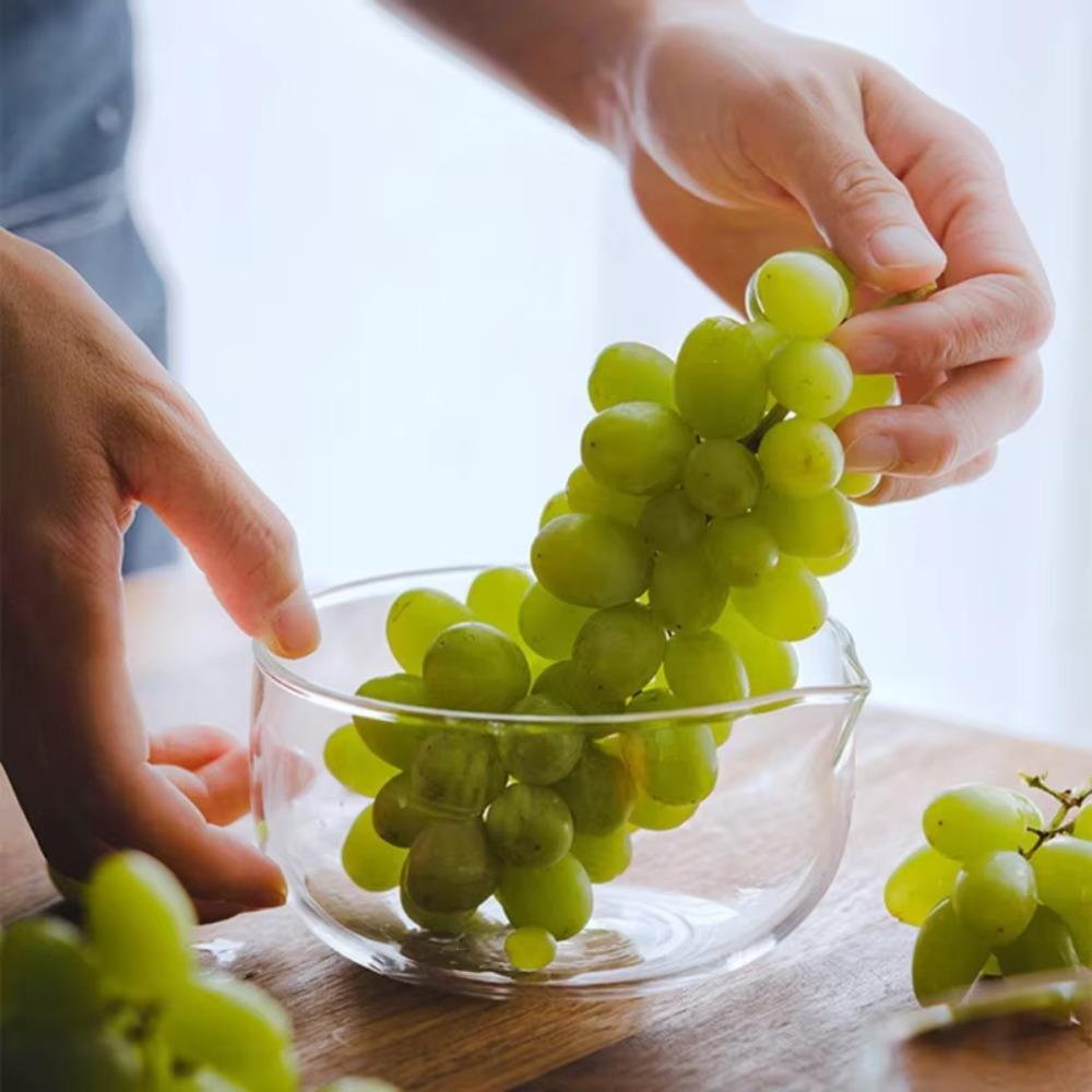 350/600ml Salad Bowl Heat-Resistant Matcha Bowl Multipurpose Glass Mixing Bowl  Yogurt