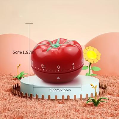 Механический кухонный таймер Tomato - прочный пластиковый будильник с обратным отсчетом времени приготовления пищи, не требует электричества, кухонные принадлежности