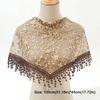 Sun Protection Sunscreen Triangle Scarf Floral Lace Hollow Out Silk Hijab Tassel Shawls Scarves