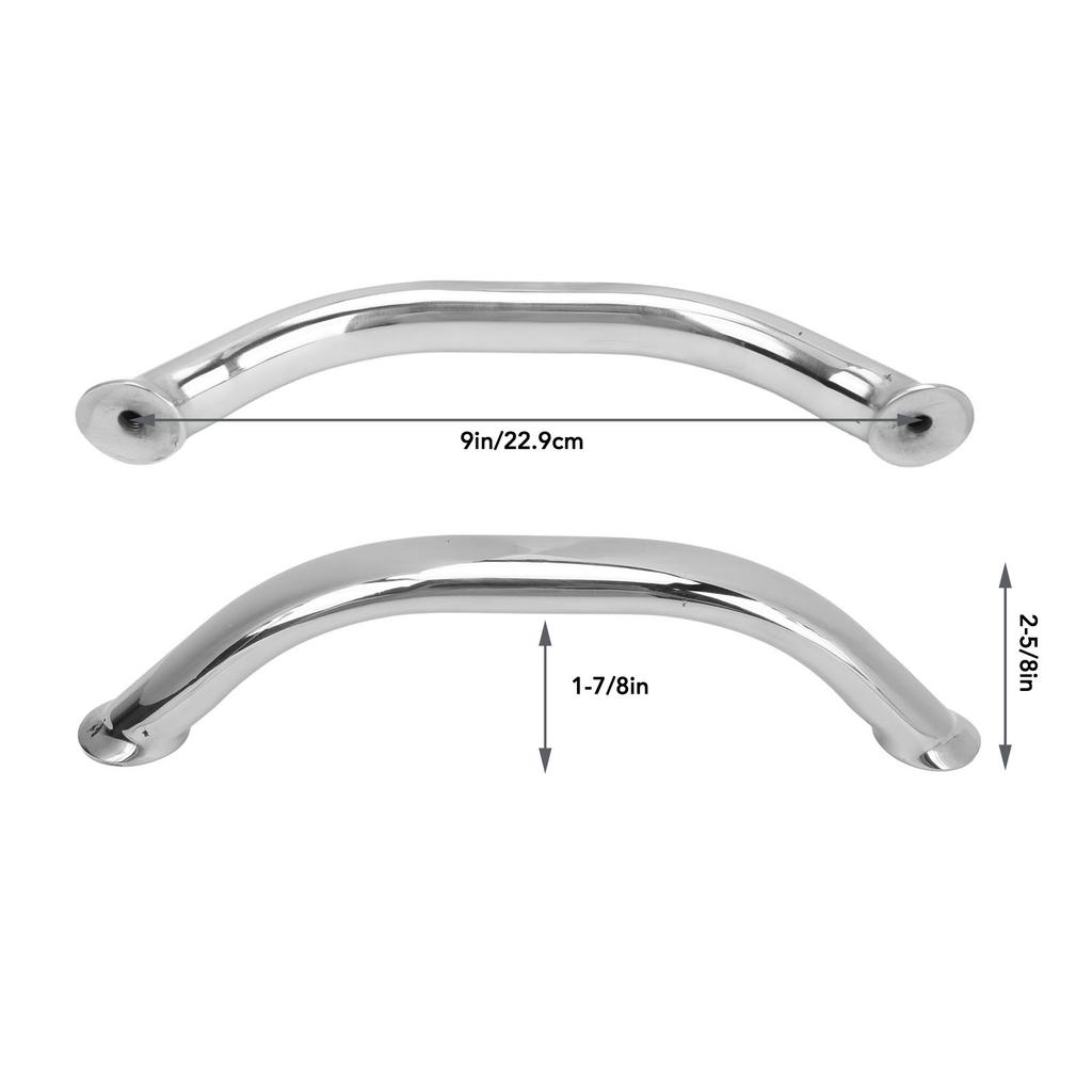 1pcs Boat Grab Bar Marine Grade Stainless Steel Sturdy Grab Handle Handrail for Ship Yacht RV