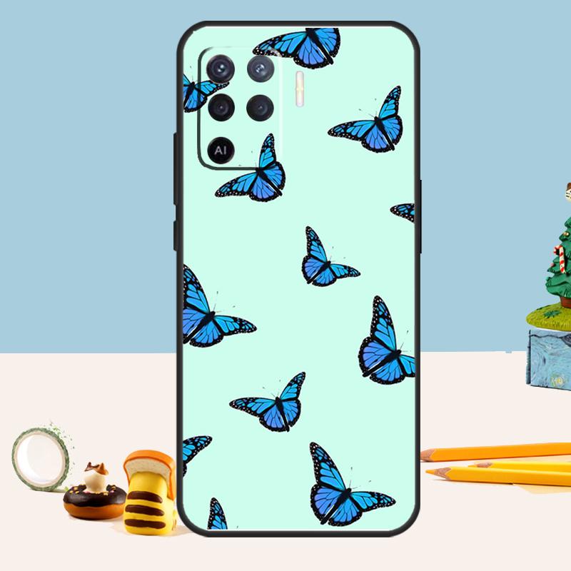 Cute Butterfly Case For Oppo A98 A78 A58 A18 A38 A74 A94 A54 A15 A17 A57 A6 A5 Pro A16 A76 A96 A40 A60 A80