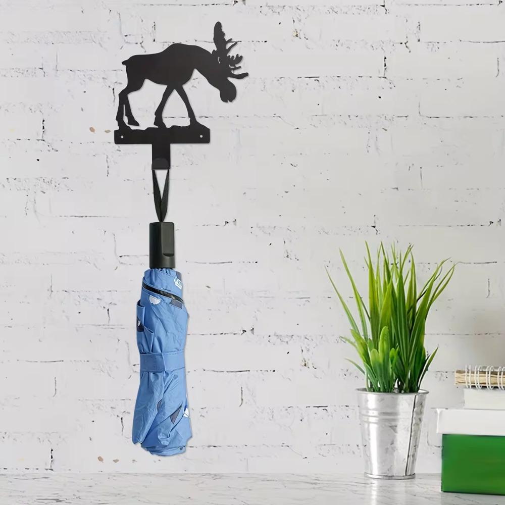 Металлические крючки для ключей в виде лося - Многофункциональные настенные крючки для одежды, сумок и ключей, Эстетичный настенный декор для комнаты