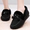 New Women's Flat Shoes Comfortable Slip On Female Casual Loafers Women Fur Shoe Lightweight Pea Shoes Comfort Sapatos