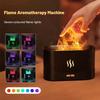 Electric Essential Oil Diffuser Humidifier Flame Light Effect 2 Brightness Levels for Aroma Household