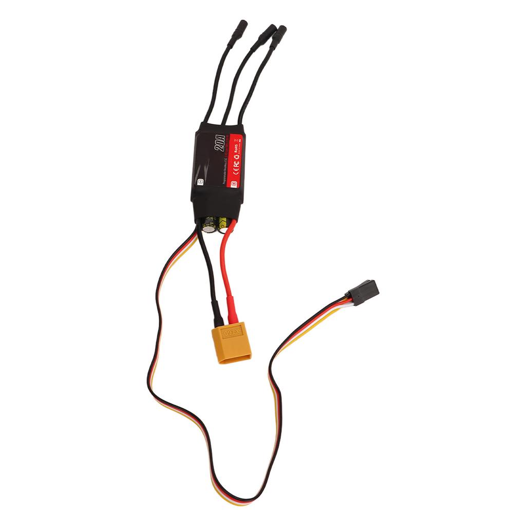 20A ESC Electronic Speed Controller 20A RC Brushless Motor Electric Speed Controller for Fixed Wing