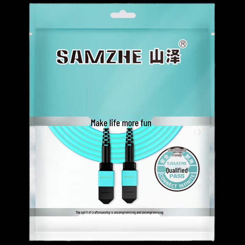 Shanze MPO Female 8-Core OM3 Multimode Fiber Optic Patch Cable