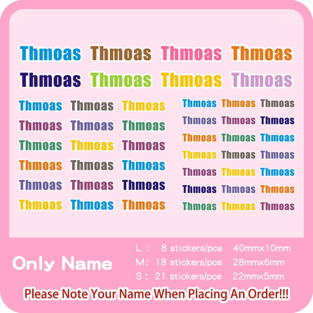 Custom Cartoon Iron On Name Sticker Heat Transfer Label Print On T-Shirt Hoodies Patches For Clothing Thermal Stickers Applique