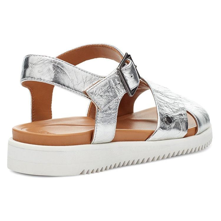 (WMNS) UGG Zoie Metallic Sandal Women's 1116390-SLVR