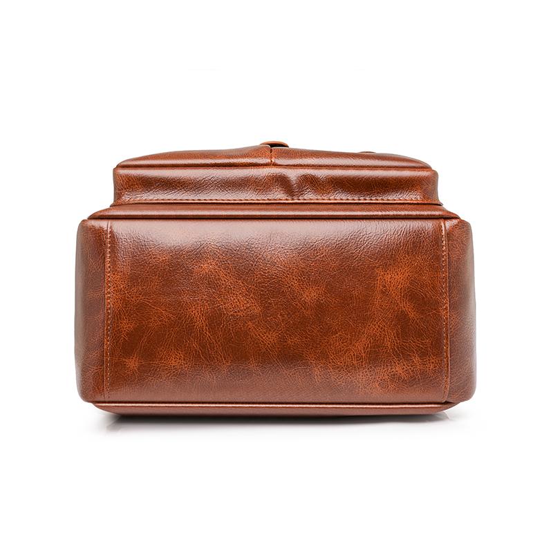 Soft Leather Backpack Women's Shoulder Bag Commuter Large Capacity Backpack