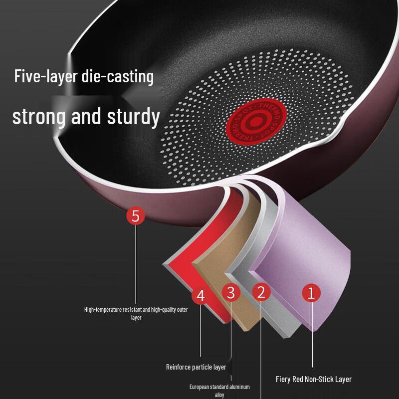 Антипригарная сковорода для фритюра Supor с красной точкой