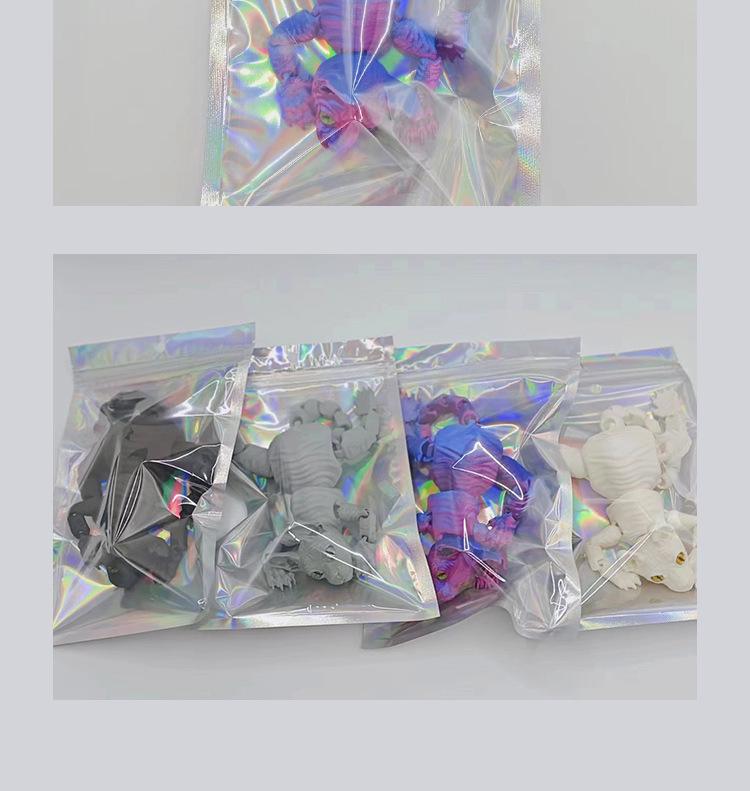 3D Printed Hairless Cat Movable Toy with Random Eyes - Educational and Decorative