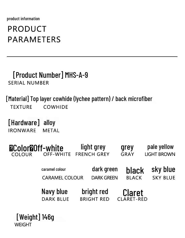 Универсальный широкий плечевой ремень из коровьей кожи с зернистой текстурой личи для сумки Dionysus (модель: MHS-A-9)
