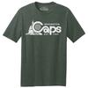 Футболка с логотипом Washington Caps 1969 ABA - Зеленый меланж