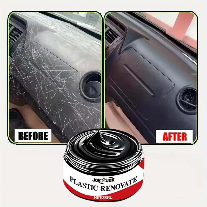 Multi-Functional Plastic Polishing Paste,Car Interior Refresher,Scratch Repair Wax,Tire & Wheel Care,Dashboard Polish,Fast Shine