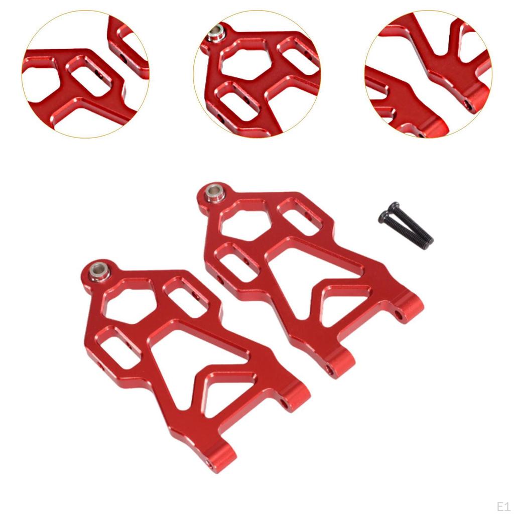 Front Lower Arms 1/16 RC Car Parts Left Right Easy To Install Strong Sturdy Aluminum Alloy for