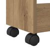 vidaXL Rollschrank Artisan Eiche 60x22x79 Cm Holzwerkstoff