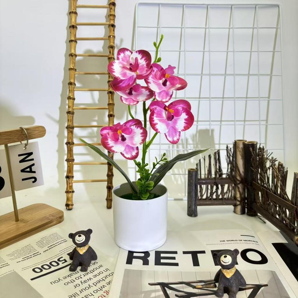 Artificial Orchid Butterfly Flower Bouquet For Home Decor And Event Arrangements