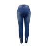 Women's Fashionable Solid Color Slim Fit Jeans With Slim Fit And Small Feet