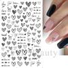 Nail Art Stickers, Romantic Valentine'S Day Love Cartoon Panda Love Adhesive Nail Stickers