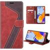 Case for Xiaomi Redmi Note 12 Pro/11 Pro - Red - Faux Leather - Card Pocket - Stand
