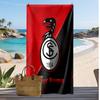 SC Freiburg FC Personalized Printed Beach Towel Soccer Logo Support Custom Name Text Absorbent Towel For Sport Travel Special Gift