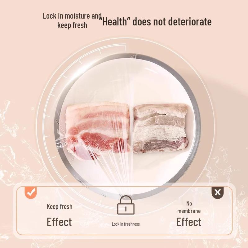 Одноразовый слайд-резак PE пищевая пленка: Термостойкая, Большой рулон, Пищевая кухонная пленка