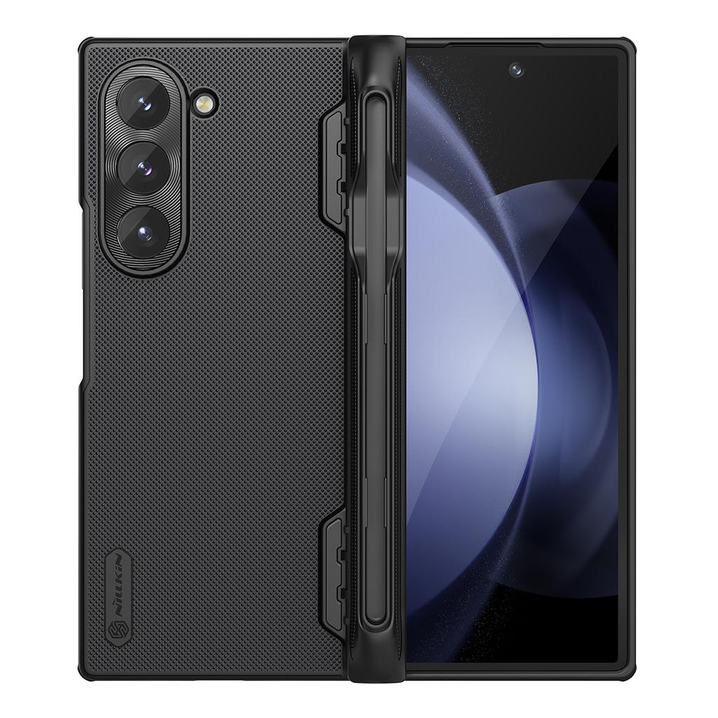 Nillkin Super Frosted Shield Magnetic Case with S Pen Holder for Samsung Galaxy Z Fold 6 5G - Black