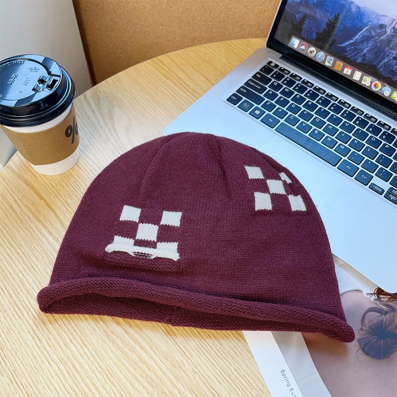 Шапки женские осенне-зимние послеродовые шапки большая окружность головы в западном стиле вязаные шапки из пряжи теплые защитные наушники рукава холодные шапки