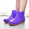 rain shoes women's short tube fashion non-slip rain boots adult water shoes wear water boots waterproof shoes warm and cotton