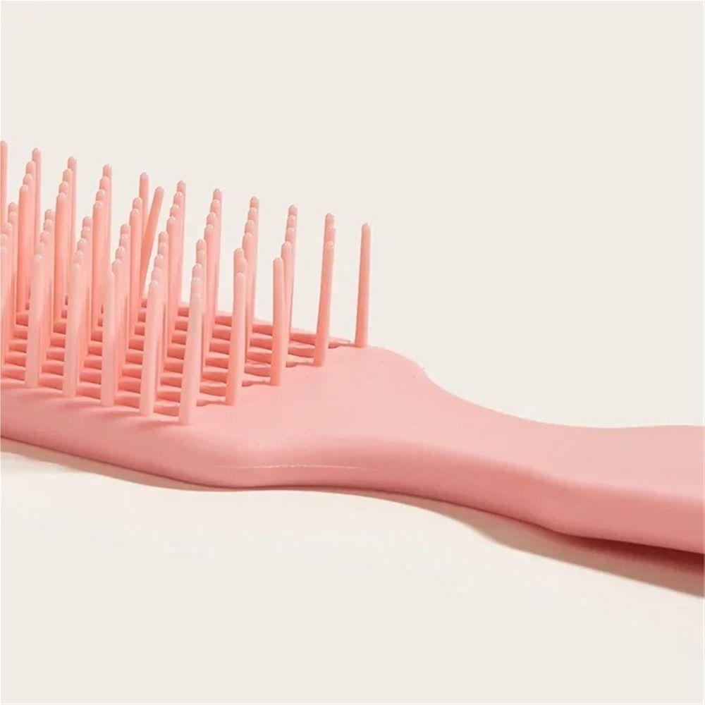 Body Hollow Shape 9-Claw Hair Styling Comb Comfortable Hairbrush for Straight and Curly Hair
