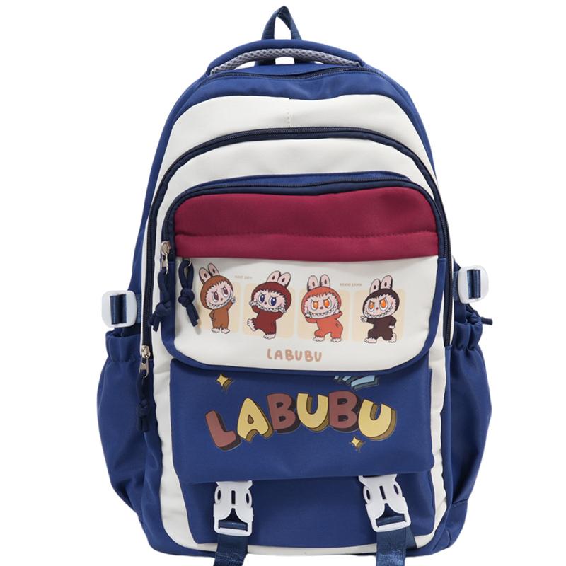 School Bag Backpack Student Labubu Backpack, Cute School Bag, Large Capacity, Light Weight, Children's Backpack