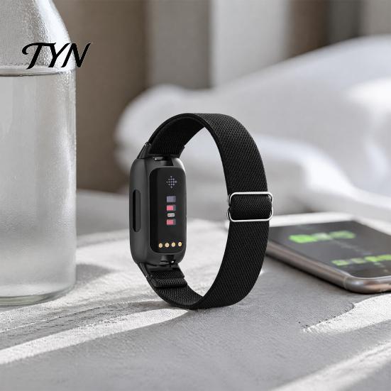 Плетеный нейлоновый ремешок для часов, эластичные ремешки для Fitbit Inspire 3, регулируемый цветной браслет, дышащий спортивный сменный ремешок для женщин и мужчин, безопасный для кожи