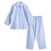 Dress Shirt Soft and Top and Bottom Long All Year Breathable Size Women's Pajamas, 100% Cotton, Material, Comfortable, Set, Sleeves, Two-tone Stripes,