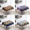 Church Building Tablecloth Anti-Stain Waterproof Rectangular Kitchen Dining Table Home Decor