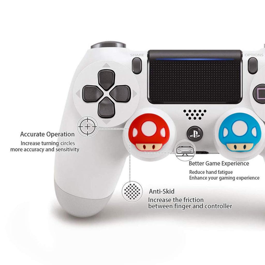 Silicone Protective Caps Set for PS5, PS4, Xbox, and Switch2 Controllers