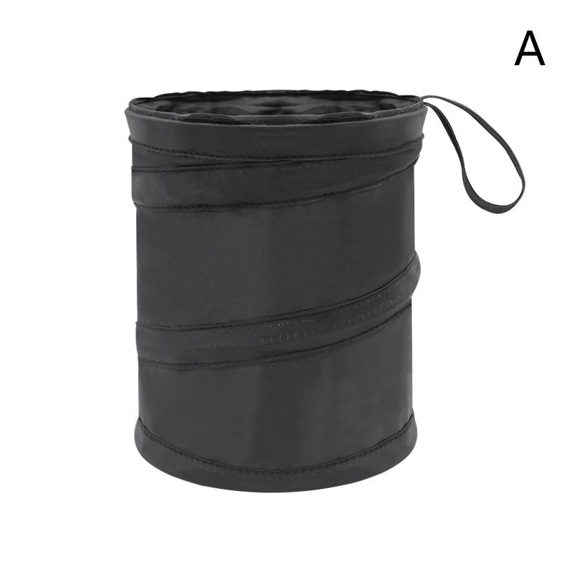 Складной черный автомобильный мусорный бак, мусорный мешок, мусорное ведро, маленький герметичный автомобильный мусорный мешок, мусорная корзина