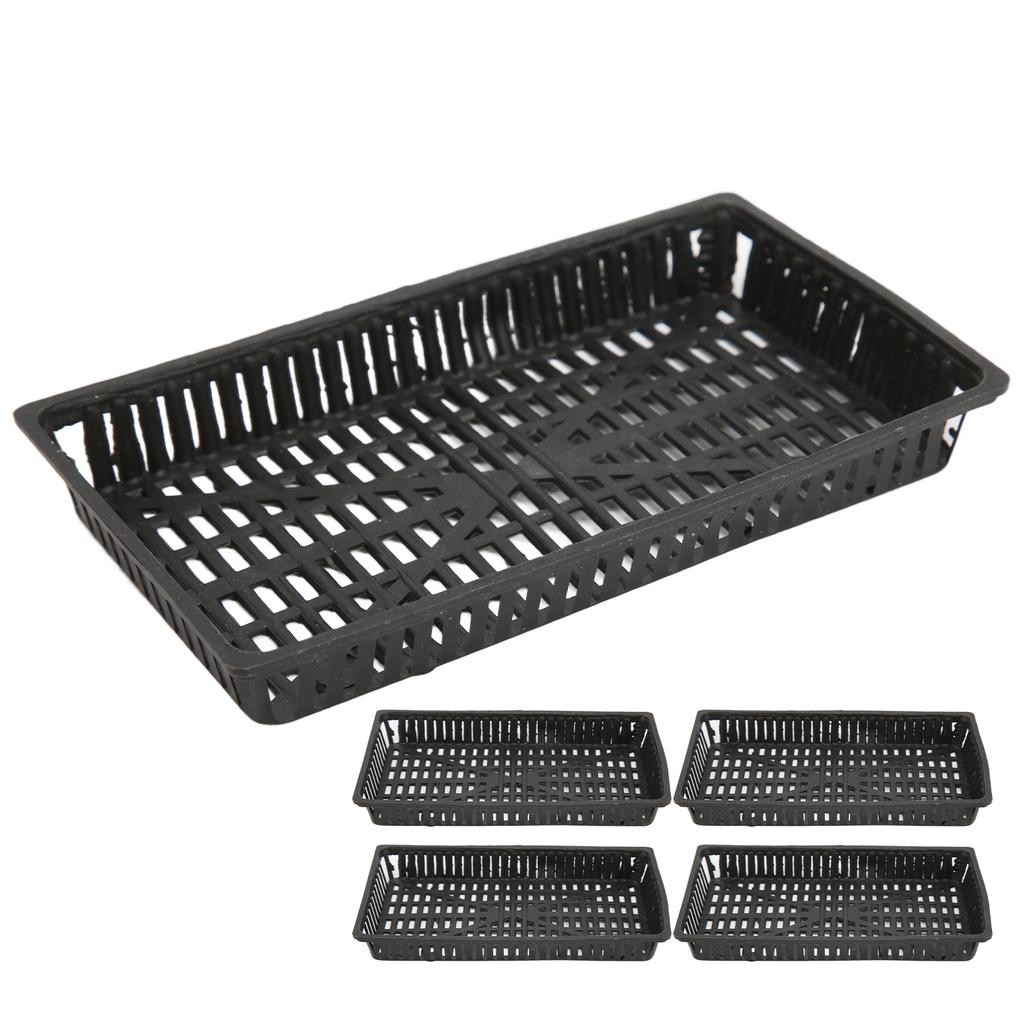 5 шт. корзина для посадки аквариума, пластиковые гидропонные сетчатые горшки для выращивания аквариумных растений