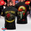 3D Футболка с туром Guns N’ Rose – Эпичная Рок-футболка для Коллекционеров Музыки США