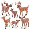 Children'S Science And Education Cognition Simulation Forest Animal Red White-Tailed Deer Elk Sika Deer Model Ornament Toy
