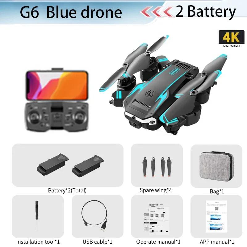 Новый Дрон G6 Pro 8K, двойная камера высокой четкости, аэрофотосъемка, WIFI, FPV, дрон для предотвращения препятствий, четырехроторный вертолет, игрушка в подарок для детей