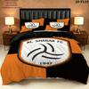 Alshabab Fc Pattern Bedding Quilt Set Quilt Cover Pillowcase Home Birthday Gift(1 * duvet cover + 2 * pillowcase, without core)