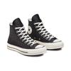 Converse Chuck 70 High Houndstooth Shine - Black Women Sneakers Pure-Silver Egret A04277C