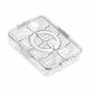 Eight-Compartment Transparent Food-Grade Storage Box for Salads and Spices