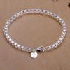Unisex Fashion Simple Silver Plated Box Chain Bracelet Bangle Charm Jewelry