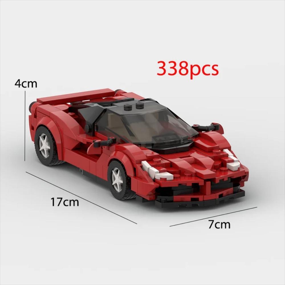 2024 Hot MOC Speed City Car Champion Racer Classic Supercar Building Blocks Brick Racing Super Technique Creative Garage DIY Set