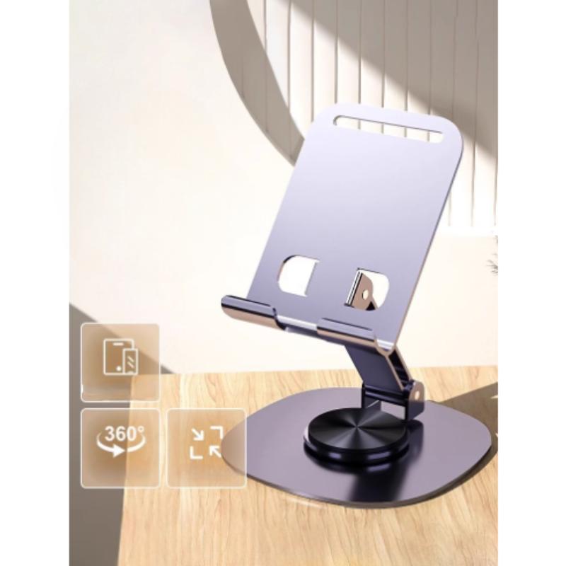 Цельнометаллическая вращающаяся на 360 градусов универсальная подставка для снятия стресса для телефона и планшета