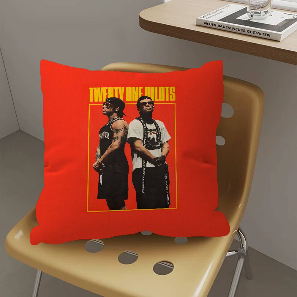 Popular TTwenty One Pilots Band Pillow Cover for Bedroom Room and Living Room Sofa Decorative Cushion Cover